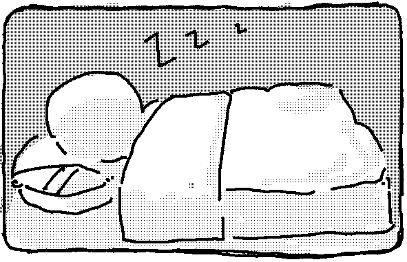 Sleeping character